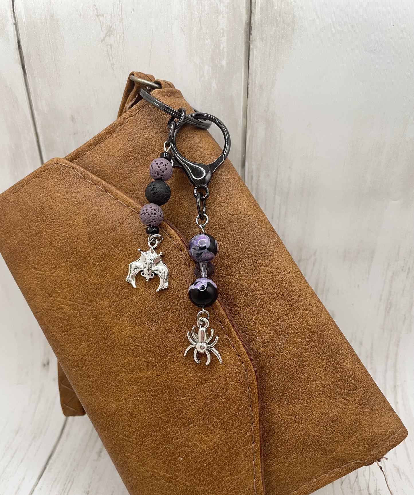 Halloween Bat Keychain Charm