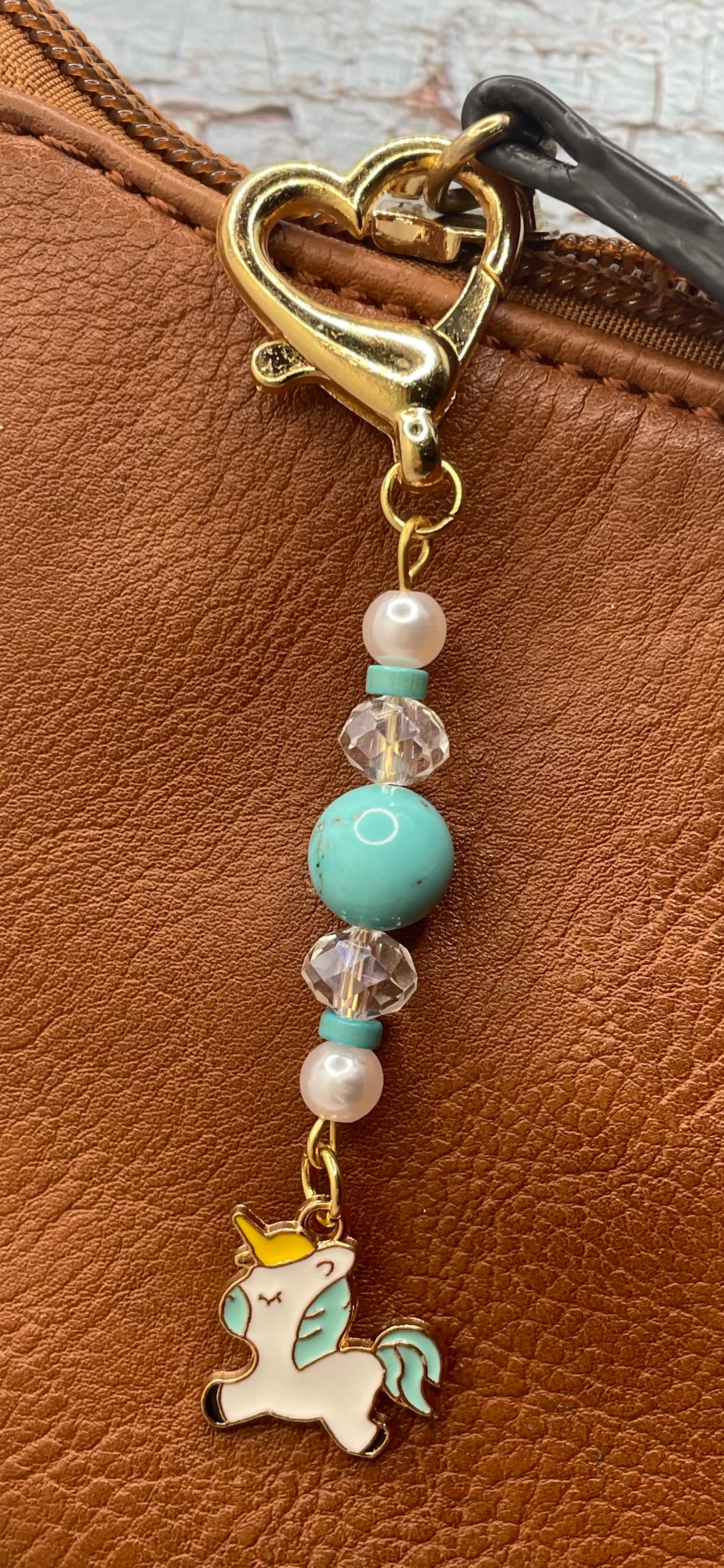 Baby Blue Unicorn Keychain