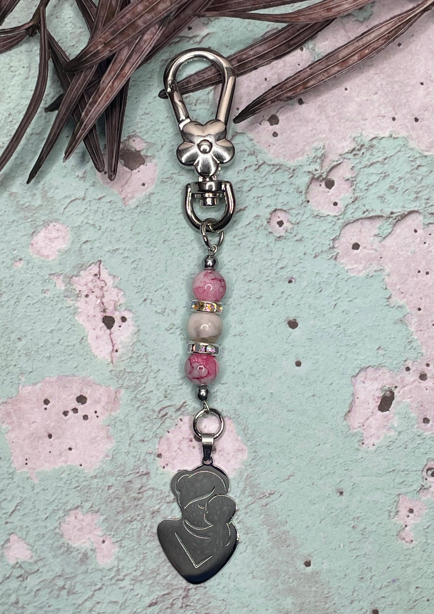 Mother and Baby Keychain