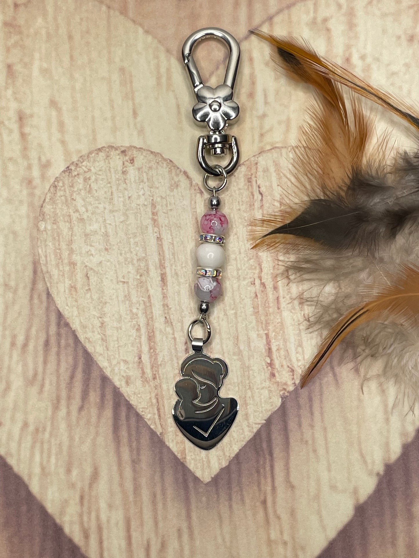 Mother and Baby Keychain