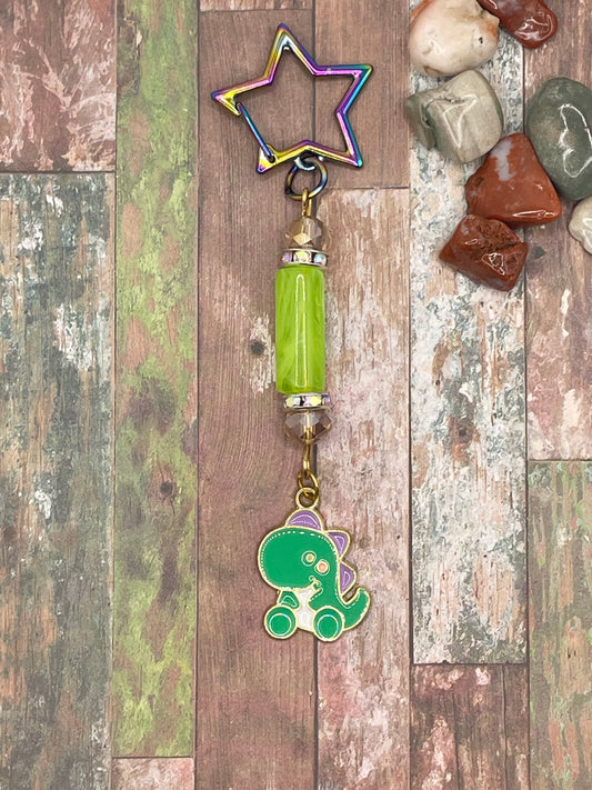Green Baby Dino Keychain