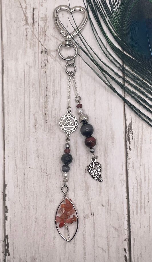 Quartz tree Keychain