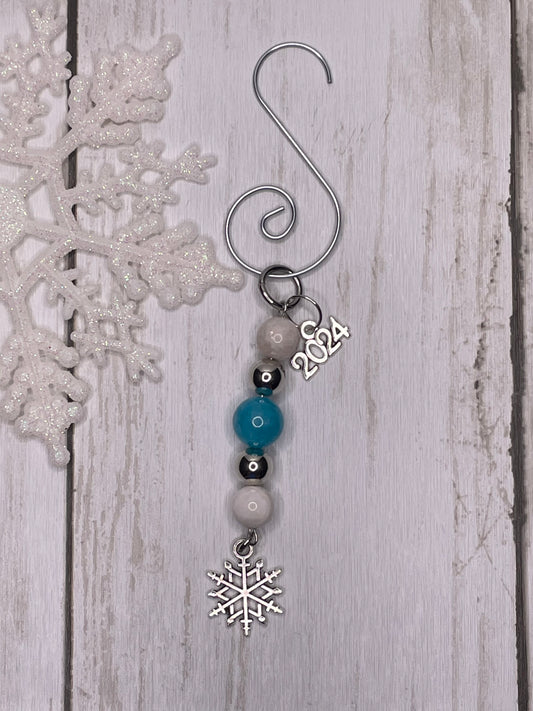 Silver Snowflake Ornament